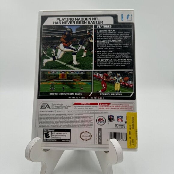 Madden NFL 07 (Nintendo Wii, 2006) video game - Picture 2 of 3
